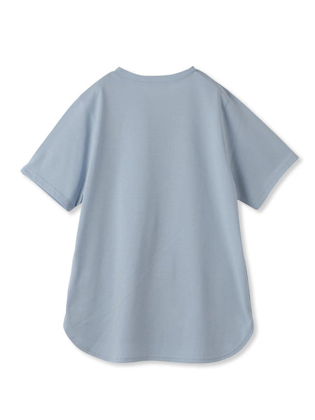 ハンドメッセージ刺繍ロゴTシャツ≪洗濯機で洗える≫
