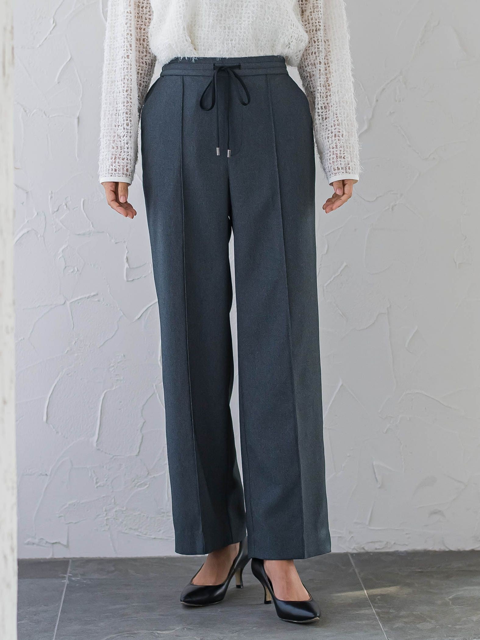 【WEB限定】マルーデデニムワイドパンツ