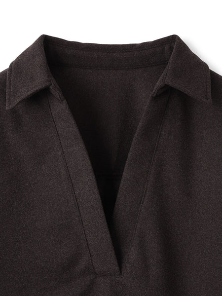 【楽・美・軽】スキッパーブラウス≪手洗い可能≫