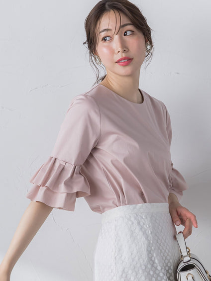 【WEB別注】 シールズトリコットタックスリーブカットソー≪洗濯機で洗える≫