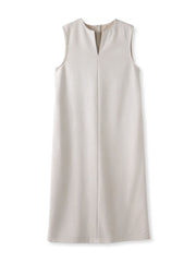 【WEB限定】フェイクスエードワンピース≪洗える≫