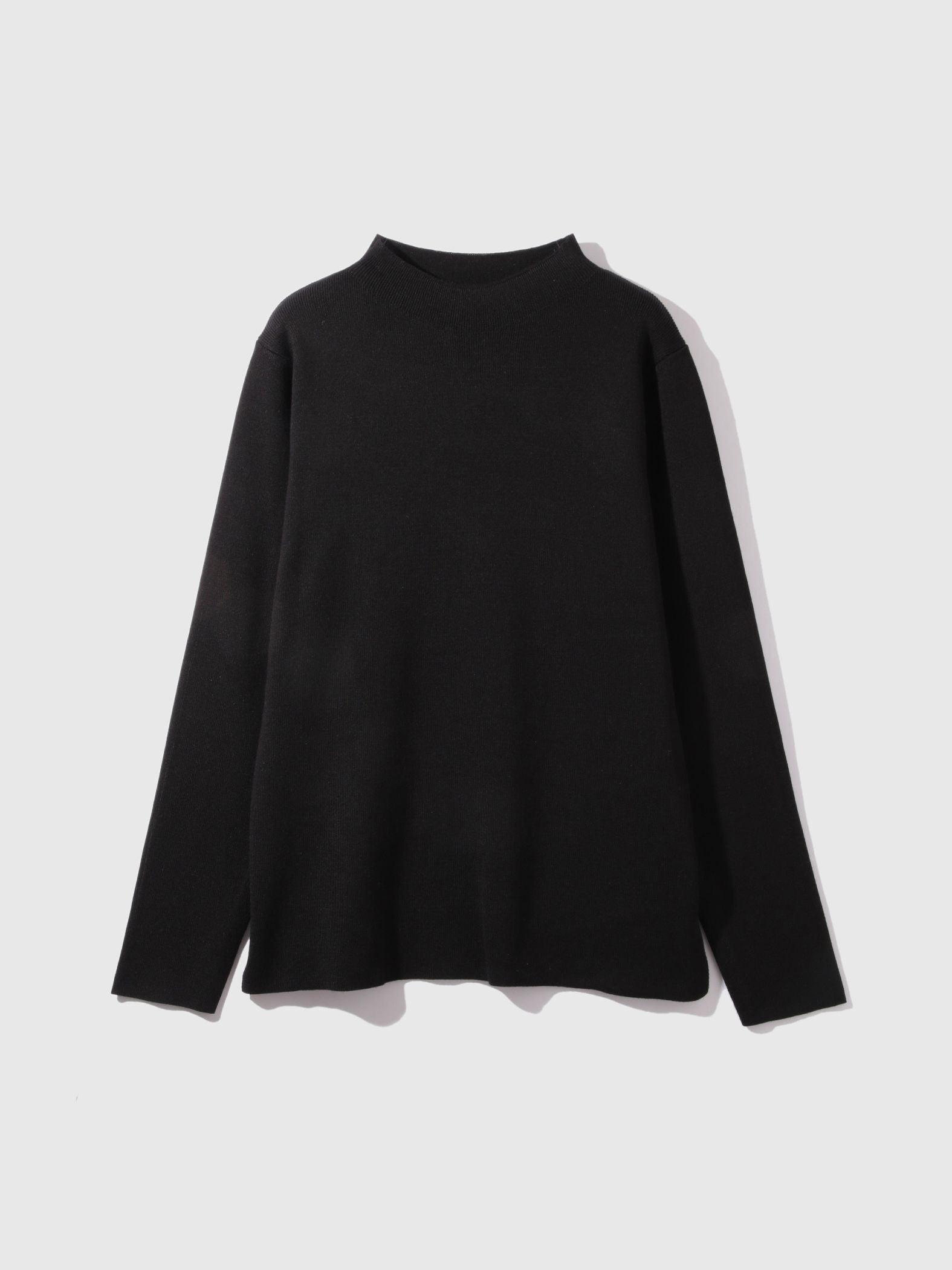 ハイネック総針ニットプルオーバー≪手洗い可能≫