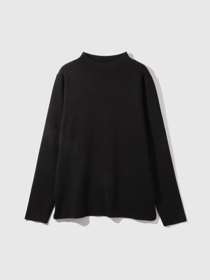 ハイネック総針ニットプルオーバー≪手洗い可能≫