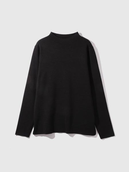 ハイネック総針ニットプルオーバー≪手洗い可能≫