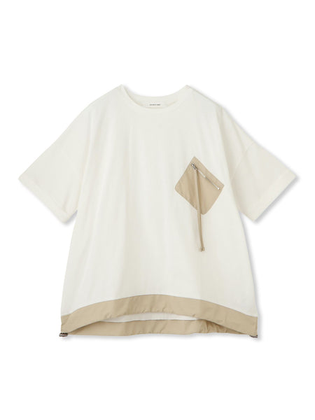 【WEB限定】配色ポケットTシャツ≪洗濯機で洗える≫
