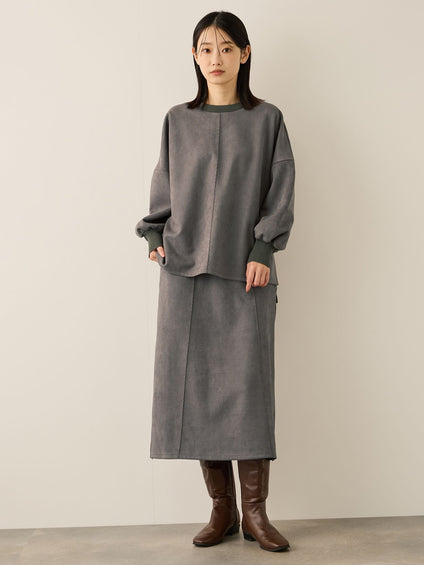 スウェードタッチダンボールプルオーバー≪手洗い可能≫