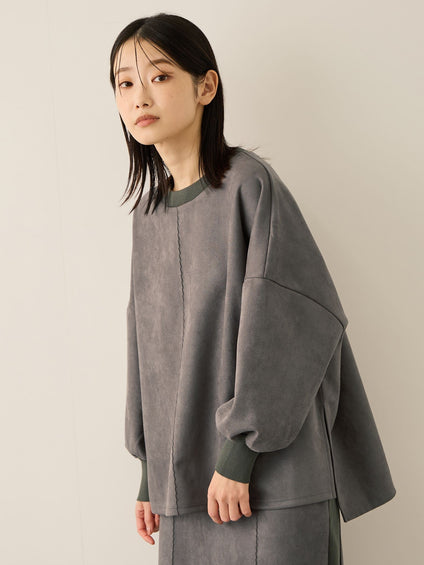 スウェードタッチダンボールプルオーバー≪手洗い可能≫