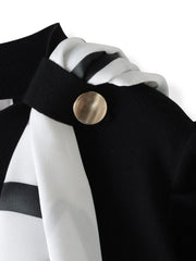 トゥシューズスカーフ付きニット