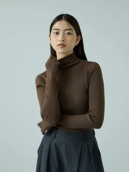 サムホールハイネックニットプルオーバー≪手洗い可能≫