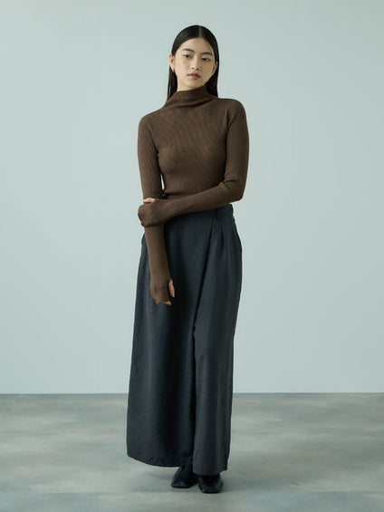 サムホールハイネックニットプルオーバー≪手洗い可能≫