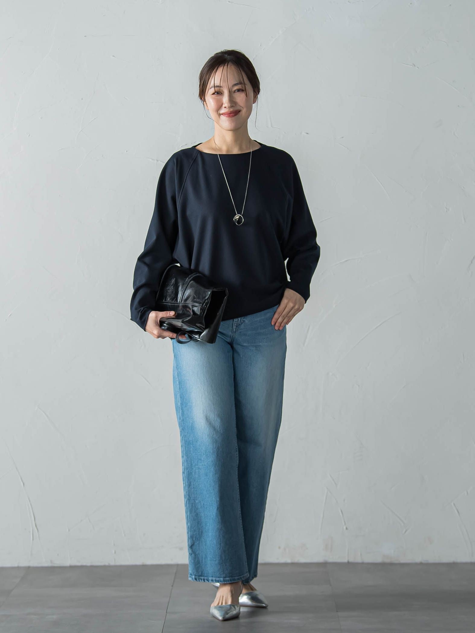 両面起毛T/Rブラウス