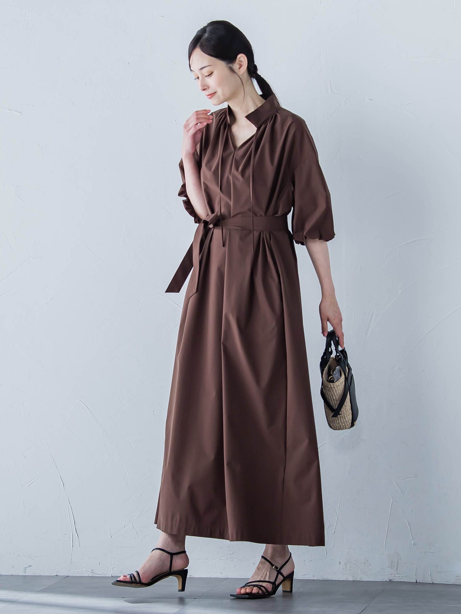 【晴れ軽】撥水UVワンピース≪UV/接触冷感/撥水性/洗濯機で洗える≫