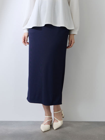 ミドルリブナロースカート≪洗濯機で洗える≫