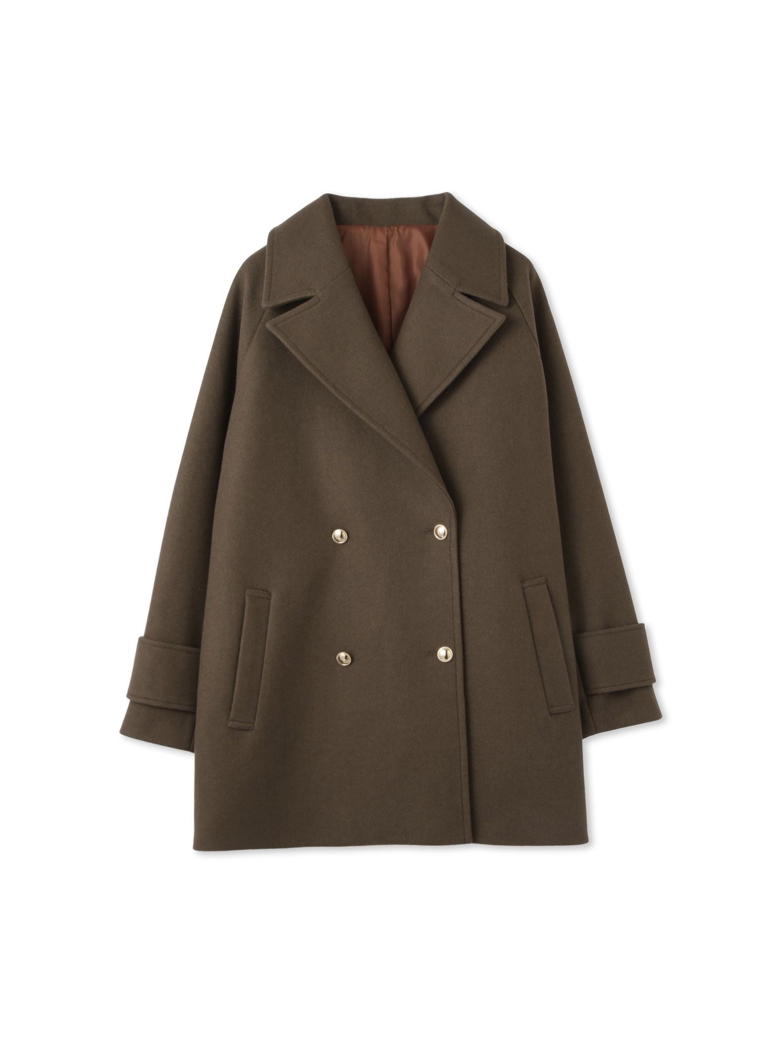 ウール調ジャージーオーバーサイズコート