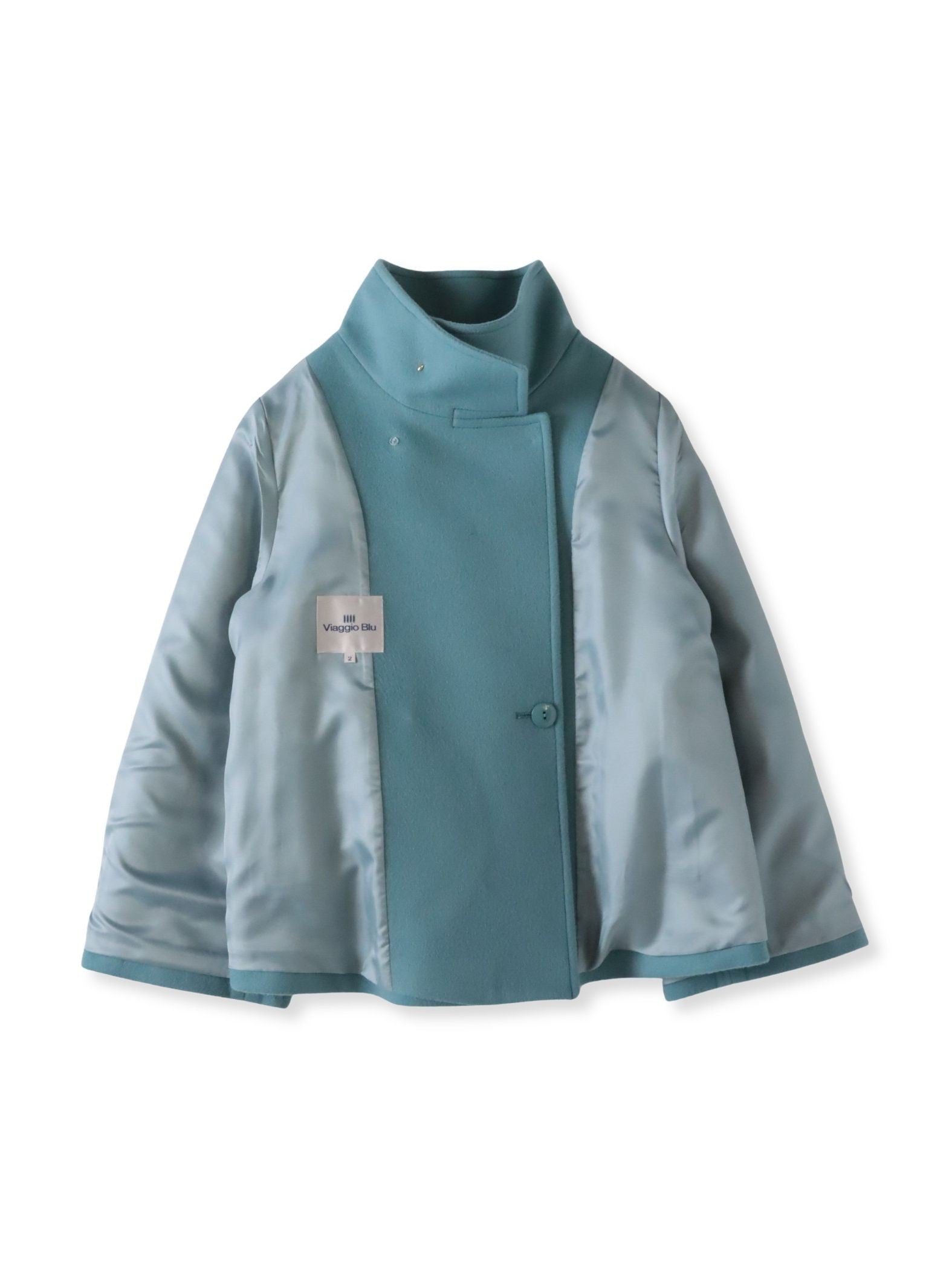 スタンドカラーショートコート