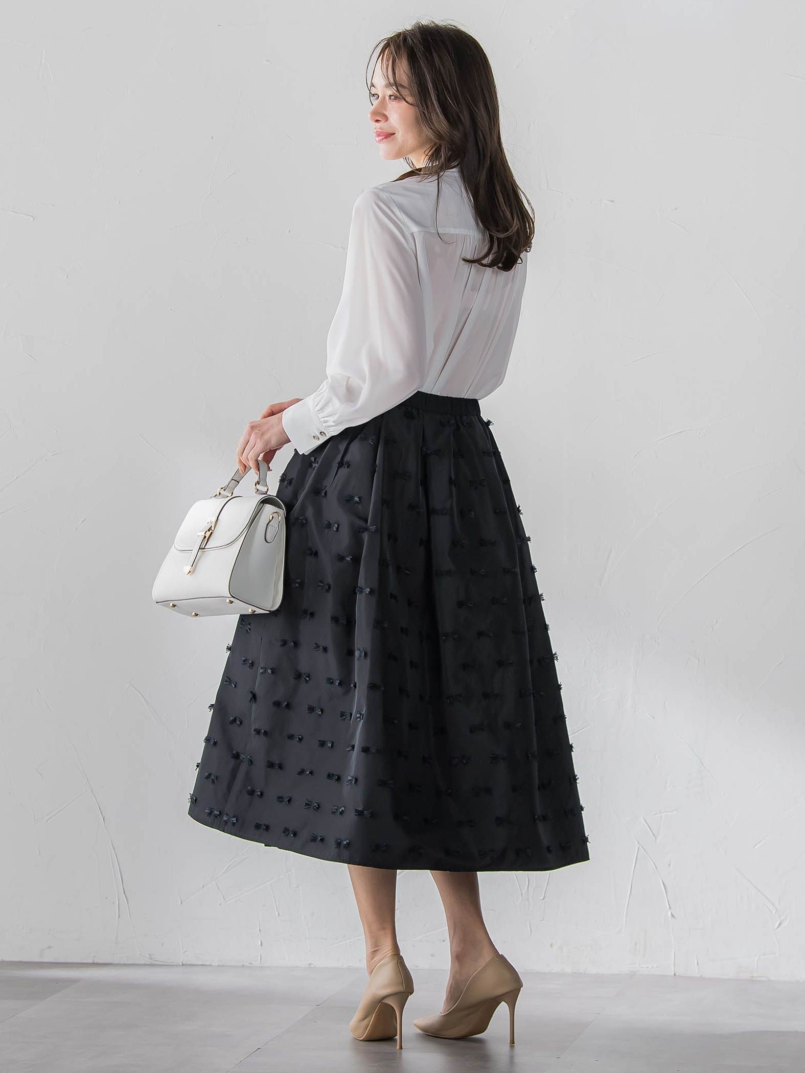 リボンジャガードスカート