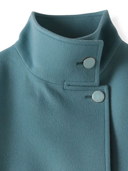 スタンドカラーショートコート