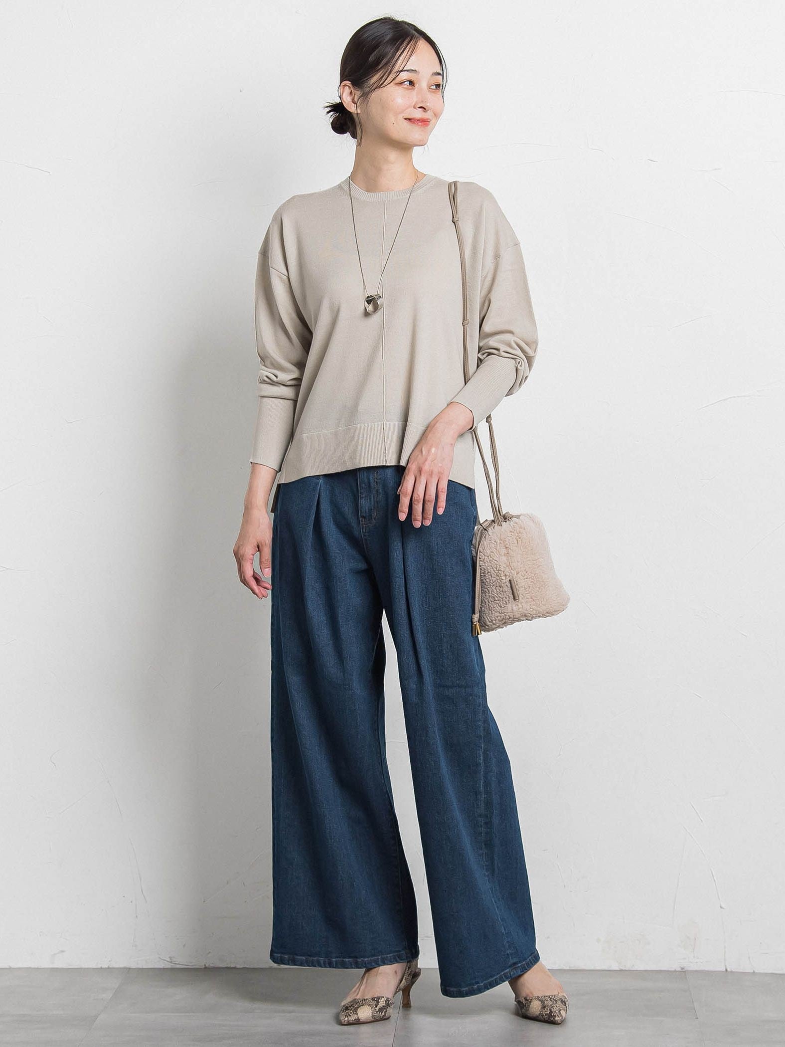 【WEB限定】【VIOLAd'ORO】ボア巾着ミニバッグ　ELMO / V-8925