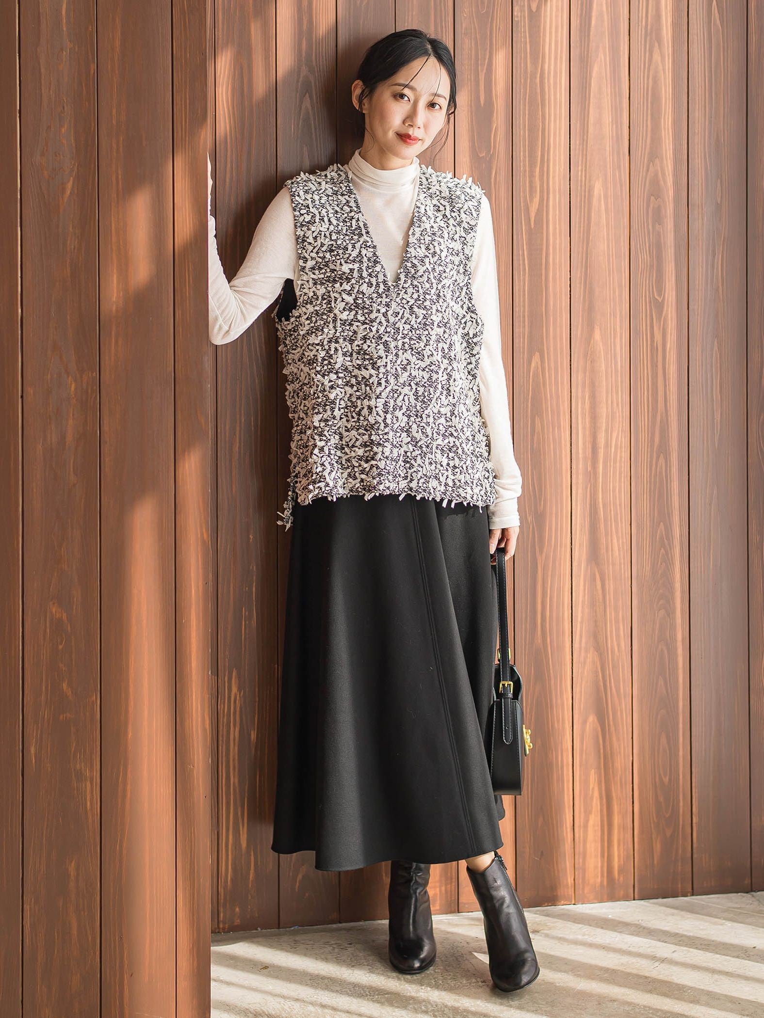 モナコツィードブラウス≪手洗い可能≫