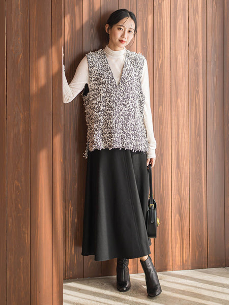 モナコツィードブラウス≪手洗い可能≫