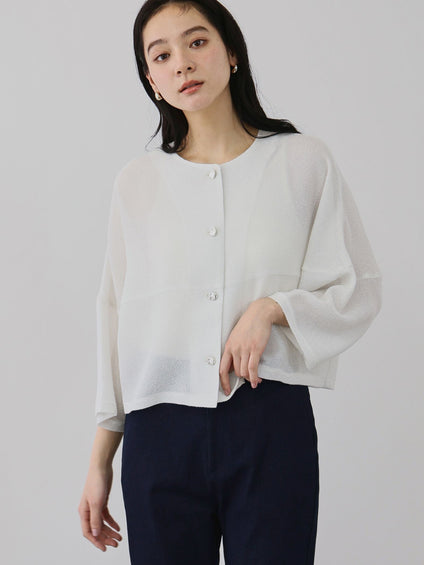 ラメッシュノーカラージャケット