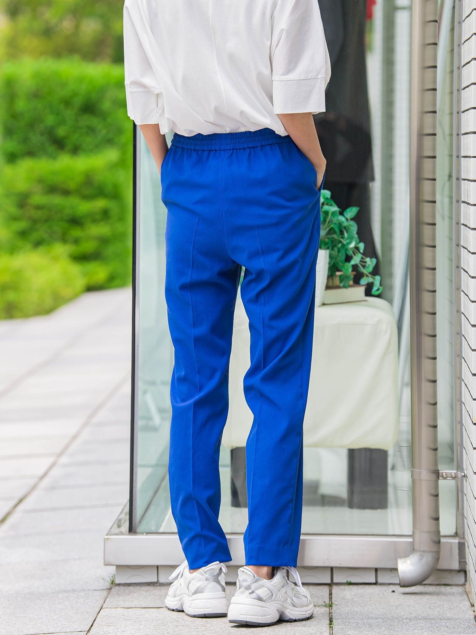 【WEB限定】シェルタリングテーパードパンツ≪洗濯機で洗える≫