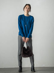 【WEB限定サイズあり】【洗えるニット】Brisbaneクルーネックプルオーバー