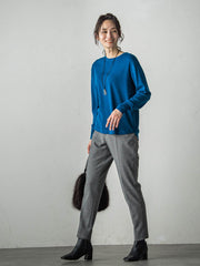 【WEB限定サイズあり】【洗えるニット】Brisbaneクルーネックプルオーバー