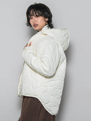 【WEB限定】4WAYキルティング×ボアブルゾン≪手洗い可能≫