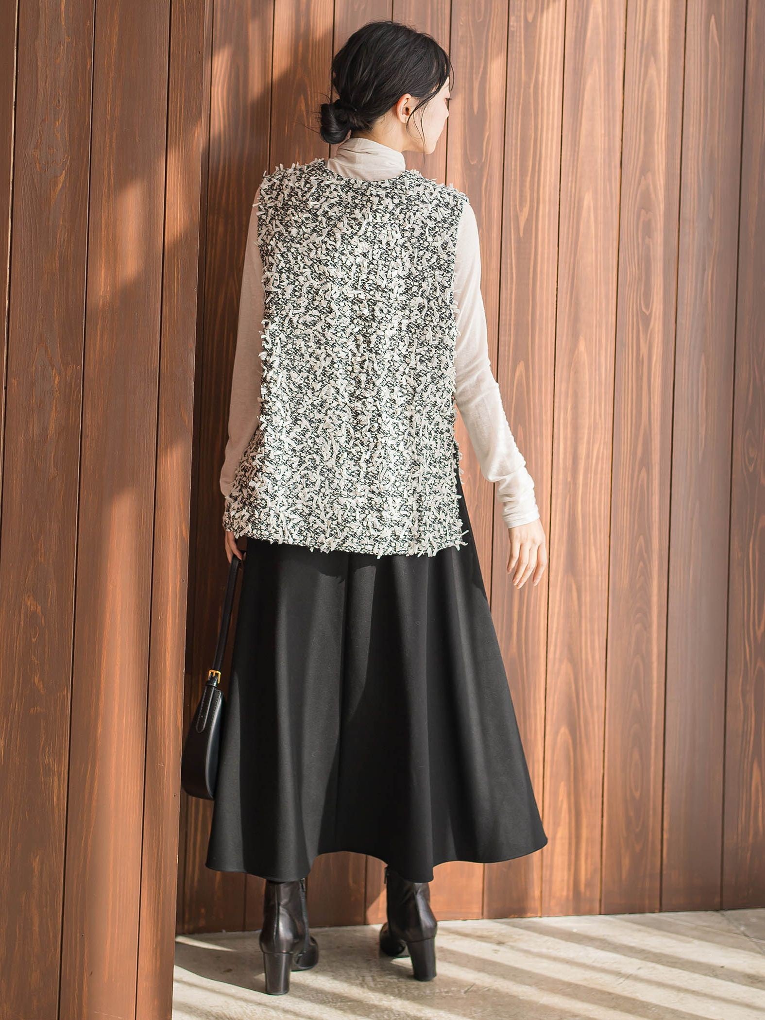 モナコツィードブラウス≪手洗い可能≫