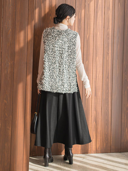 モナコツィードブラウス≪手洗い可能≫