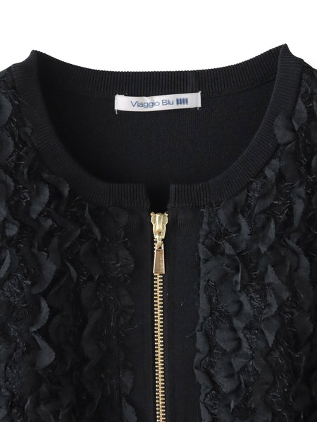 FAIRY AIRYジップカーディガン