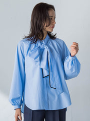 ボウタイタイプライターブラウス