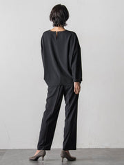 ハイストレッチカルゼストレートパンツ