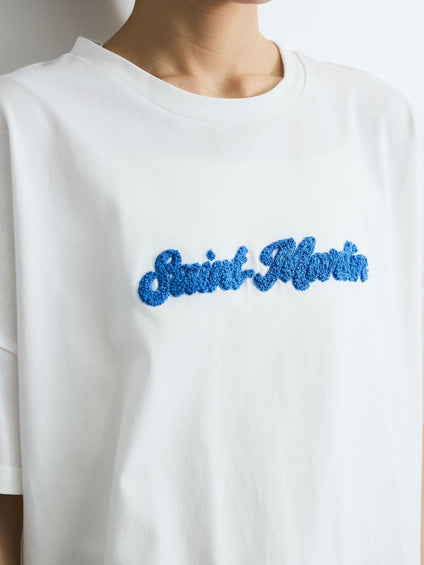 さがら刺繍ロゴTシャツ≪洗濯機で洗える≫