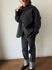 【予約販売】rib neck scarf