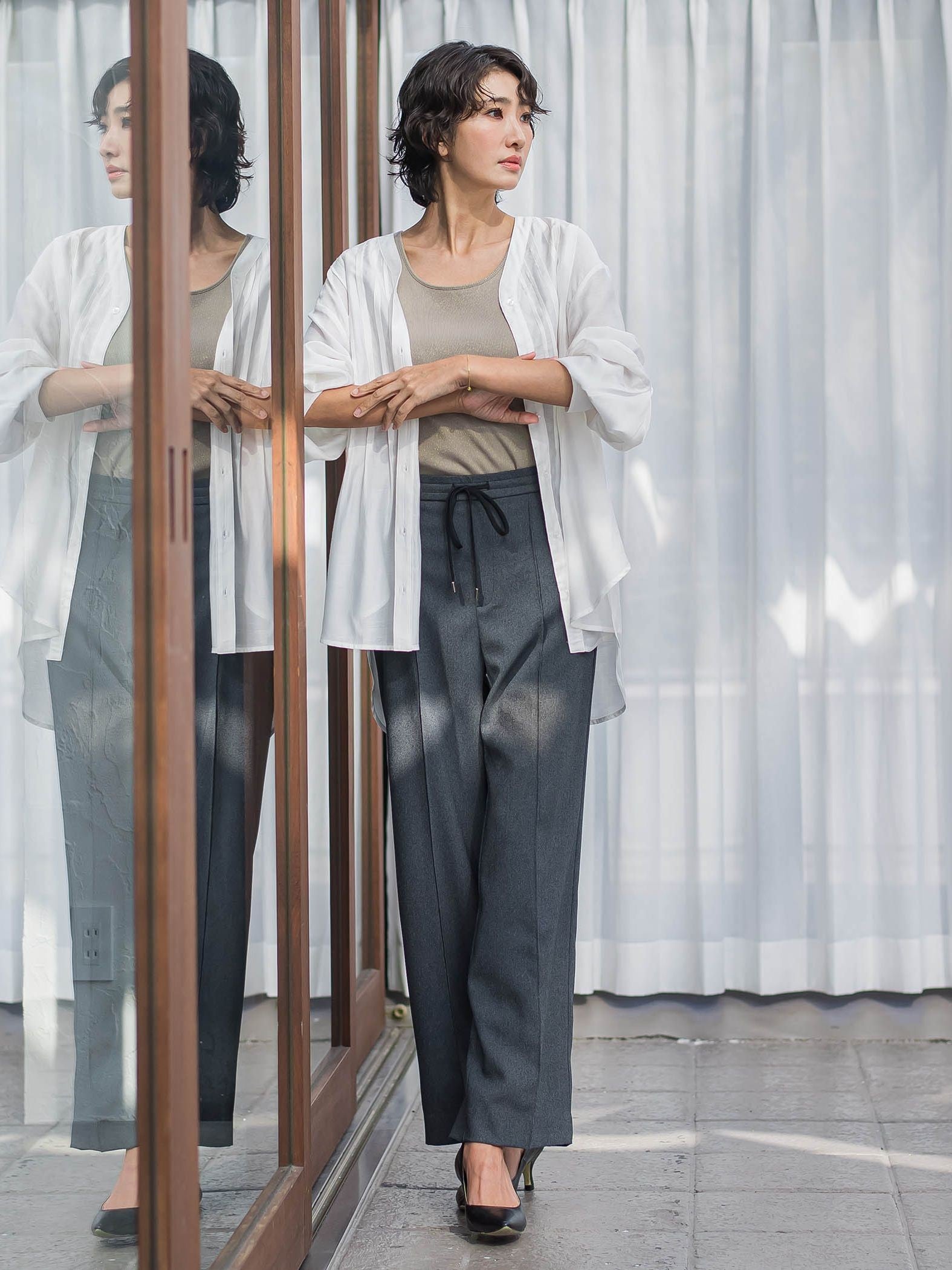 【WEB限定】シルキーローンブラウス