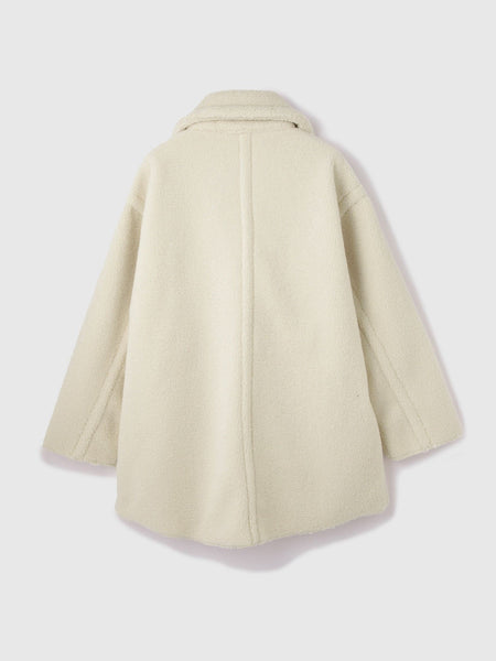 フェイクムートンミドルダブルコート