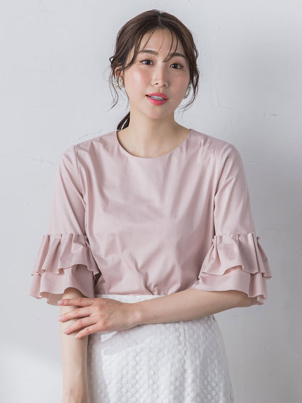 【WEB別注】 シールズトリコットタックスリーブカットソー≪洗濯機で洗える≫