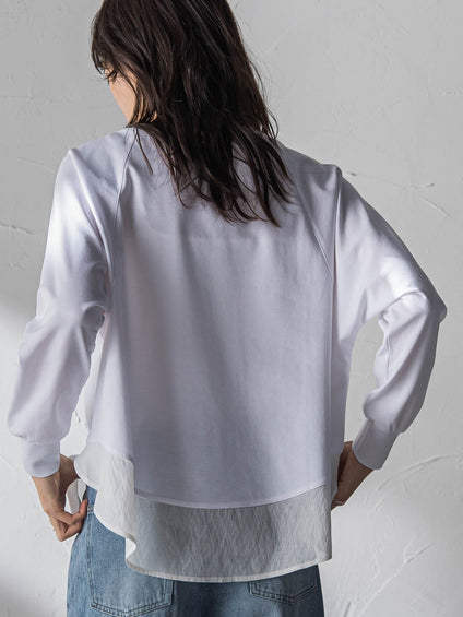 ポンチローマラウンドヘムドッキングプルオーバー