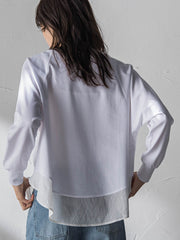 ポンチローマラウンドヘムドッキングプルオーバー