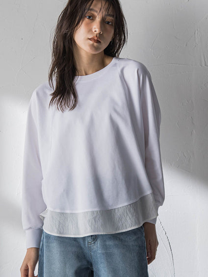 ポンチローマラウンドヘムドッキングプルオーバー