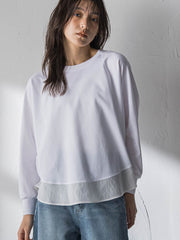 ポンチローマラウンドヘムドッキングプルオーバー