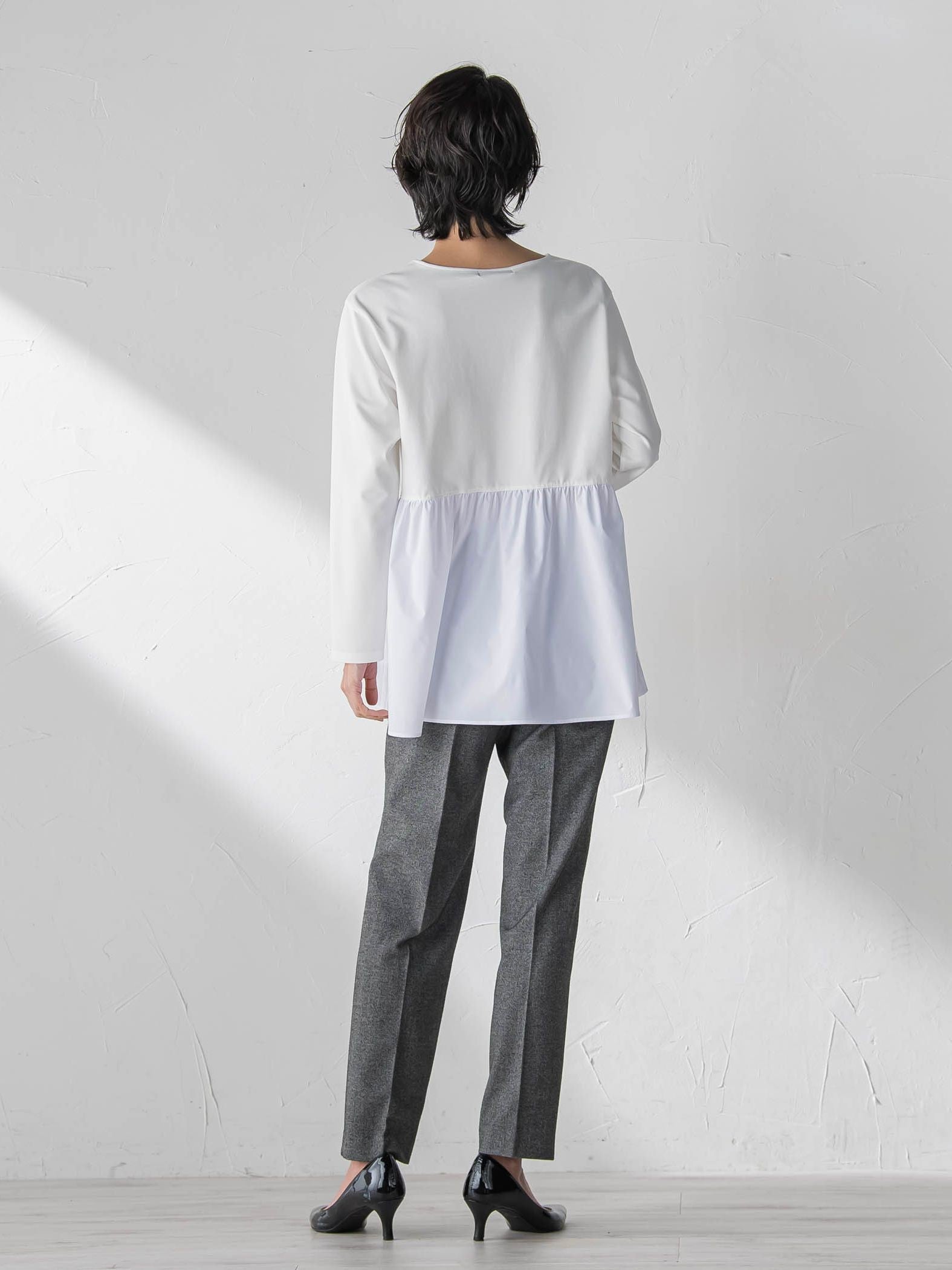 両面起毛2WAYストレッチテーパードパンツ