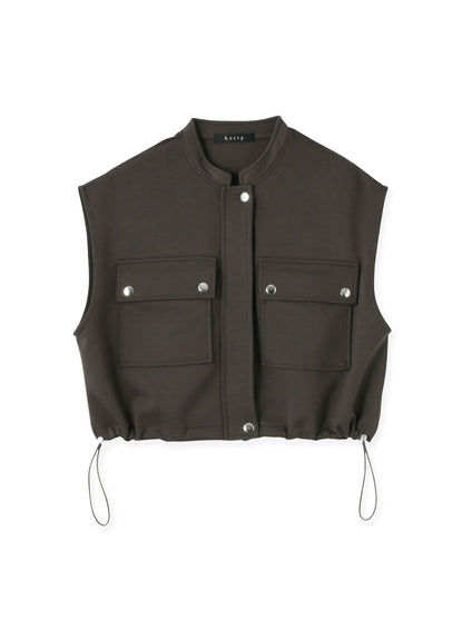 【SET】ダンボールニットベスト×スカート2ピース