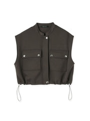 【SET】ダンボールニットベスト×スカート2ピース