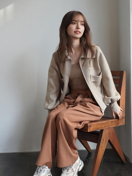 Belted Tack Pants［under150cmさんもオススメ］≪手洗い可能≫