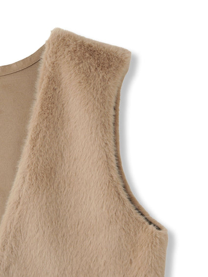 フェイクムートンファーペプラムジレ