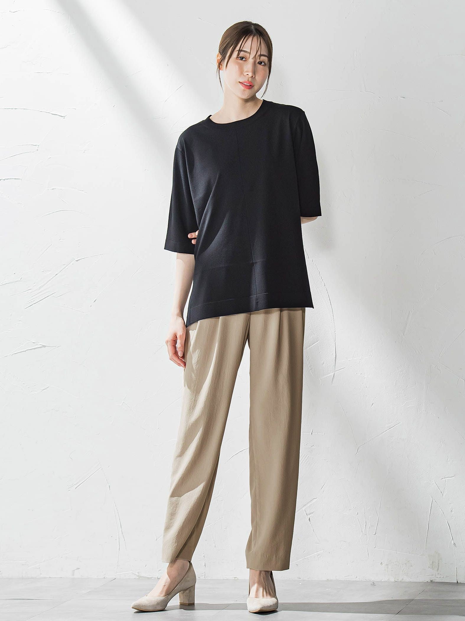 キレリテーパードパンツ≪洗濯機で洗える≫