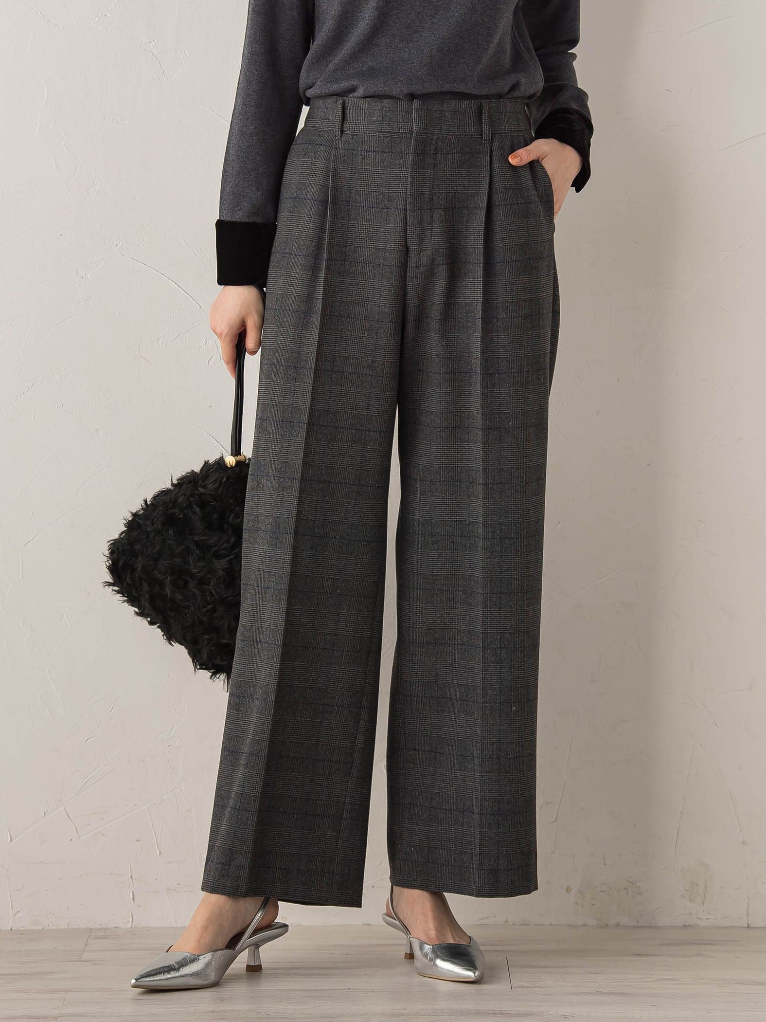 【新色追加】両面起毛ストレッチパンツ≪洗濯機で洗える≫